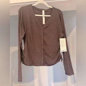 NWT Lululemon Side-Cinched Ribbed Cardigan